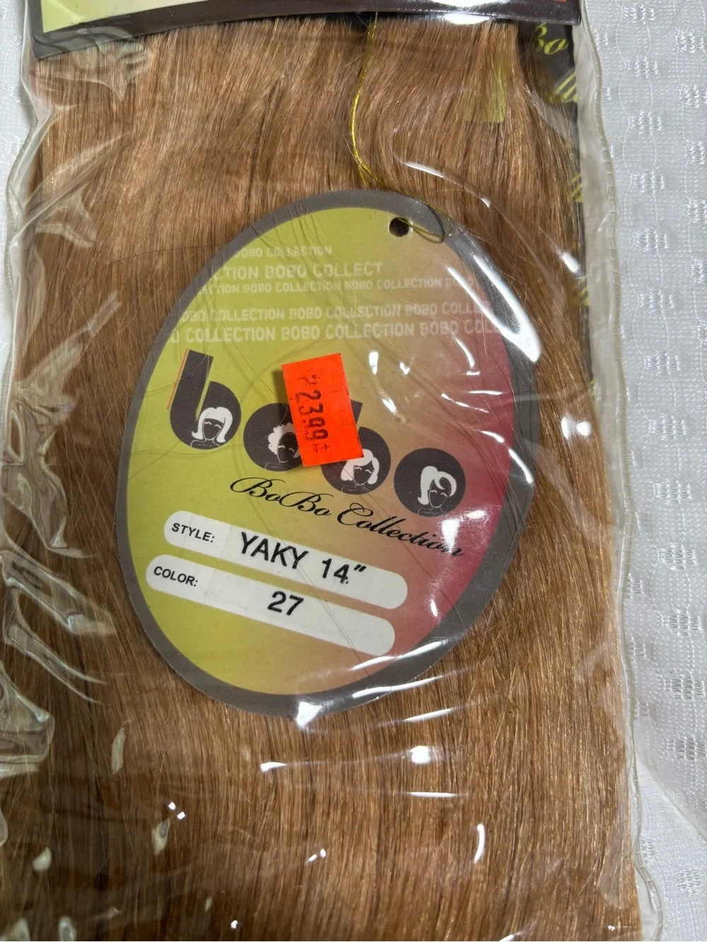 Human Hair Yaki #27 Honey Blonde Weft Extentions